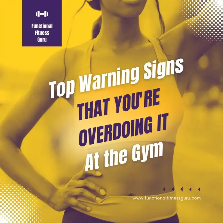 Warning signs of overdoing it at the gym.